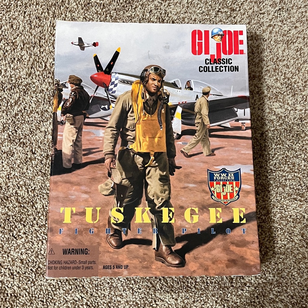 GI Joe Tuskegee Fighter Pilot Figure.  New